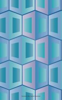 Geometric Blue Journal Notebook: 100 Pages 6 x 9 Blank Unlined Drawing Sketch Art Paper Pages Diary Planner To Do List Blue Pink