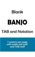Blank Banjo TAB and Notation