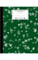 Unruled Composition Notebook. 8 X 10. 120 Pages. Winter and Christmas Time