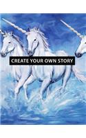 Create Your Own Story: Unicorn Theme Write Your Own Story Book for Girls & Teens DIY Draw It Yourself Blank Journal to Draw, Write & Illustrate Personalized Activity Book 