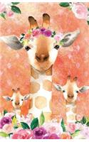 Bullet Journal for Animal Lovers Giraffes in Flowers 2