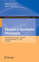 Advances in Quantitative Ethnography