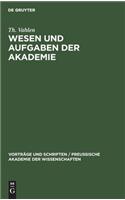 Wesen Und Aufgaben Der Akademie