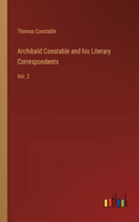 Archibald Constable and his Literary Correspondents