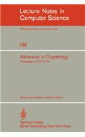 Advances in Cryptology: Proceedings of Crypto '84