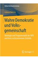 Wahre Demokratie und Volksgemeinschaft