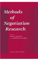 Methods of Negotiation Research