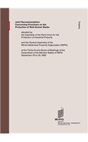 Joint Recommendation Concerning Provisions on the Protection of Well-Known Marks