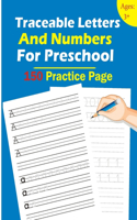 Traceable Letters And Numbers For Preschool
