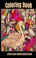 Artful stress relief coloring book: Tropical Wingspan: Stress-Free Bird Coloring