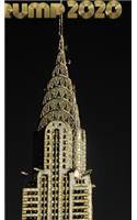 Trump-2020 iconic Chrysler Building Sir Michael writing Drawing Journal.: Trump 2020