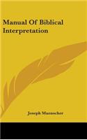 Manual Of Biblical Interpretation