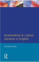 Grammatical and Lexical Variance in English