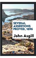 SEVERAL ASSERTIONS PROVED, 1696