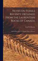 Notes on Fossils Recenty Obtained From the Laurentian Rocks of Canada [microform]