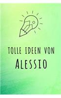 Tolle Ideen von Alessio: Liniertes Notizbuch für deinen Vornamen
