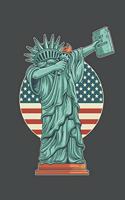 Dabbing Statue of Liberty