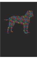 Bullmastiff Notebook 'Word Cloud' - Gift for Bullmastiff Lovers - Bullmastiff Journal: Medium College-Ruled Journey Diary, 110 page, Lined, 6x9 (15.2 x 22.9 cm)