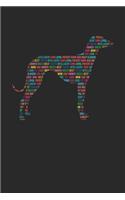 Sloughi Journal - Sloughi Notebook 'Word Cloud' - Gift for Sloughi Lovers