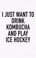 I Just Want To Drink Kombucha And Play Ice Hockey