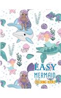 Mermaid Coloring Books Easy