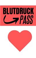 Blutdruck Pass: DIN A5 - Blutdruck Kalender - Blutdruckpass - EKG - Langzeitmessung Notizbuch - Tagebuch Tabelle - Gesundheit Pass