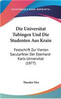 Die Universitat Tubingen Und Die Studenten Aus Krain