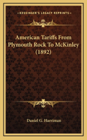 American Tariffs From Plymouth Rock To McKinley (1892)