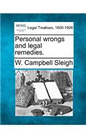 Personal Wrongs and Legal Remedies.