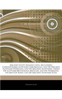 Articles on Ancient Egypt-Related Lists, Including: Conventional Egyptian Chronology, List of Ancient Egyptian Dynasties, List of Ancient Egyptians, Index of Egyptian Mythology Articles, List of Phara