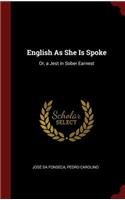 English As She Is Spoke