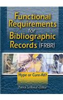 Functional Requirements for Bibliographic Records (FRBR)