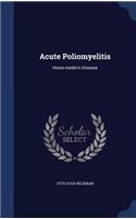 Acute Poliomyelitis