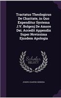 Tractatus Theologicus De Charitate, in Quo Expenditur Systema J.V. Bolgenj De Amore Dei. Accedit Appendix Super Novissima Ejusdem Apologia