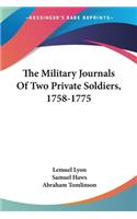 Military Journals Of Two Private Soldiers, 1758-1775