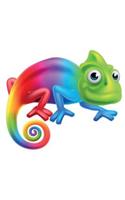 Rainbow Chameleon Notebook & Journal. Productivity Work Planner & Idea Notepad: Brainstorm Thoughts, Self Discovery, To Do List