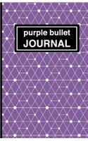 Purple Patterned Bullet Journal: Soft Cover, 5.5 X 8.5 Inch, 200 Pages(English)