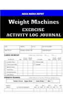 Weight Machines Exercise Activity Log Journal