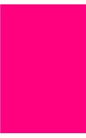 Journal Bright Pink Color Simple Plain Pink