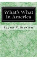 What's What in America