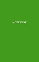 Notebook: Half Picture Half Wide Ruled Notebook - Small (5 x 8) inches) - 110 Numbered Pages - Green Softcover