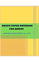 Graph Paper NoteBook For Adults 40 Double Sided Sheets / 8.5 x 11 in: Graph/Grid Paper Notebook, Quad Ruled, 80 Sheets.Squares Graphing Paper for Students Large, 8.5 x 11 in.