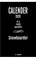 Calendar 2020 for Snowboarders / Snowboarder