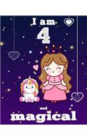 unicorn journal i am 4 and magical