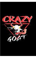Goat crazy Notebook: Blank Lined Notebook Journal for Work, School, Office - 6x9 110 page