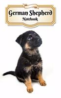 German Shepherd Notebook: Puppy - Composition Book 150 pages 6 x 9 in. - College Ruled - Writing Notebook - Lined Paper - Soft Cover - Plain Journal