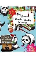 The Ultimate Merry Christmas Panda Weekly Planner Year 2020: Best Gift For All Age, Keep Track Planning Notebook & Organizer Logbook For Weekly And Monthly Purpose To Create, Schedule And Manage To Achieve You