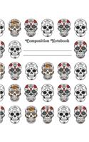 Composition Notebook: Colorful Skulls