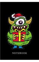 Notebook: Cute Christmas Monster