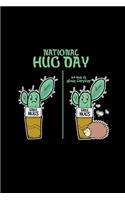 National hug day free hugs: 6x9 NATIONAL HUG DAY - grid - squared paper - notebook - notes